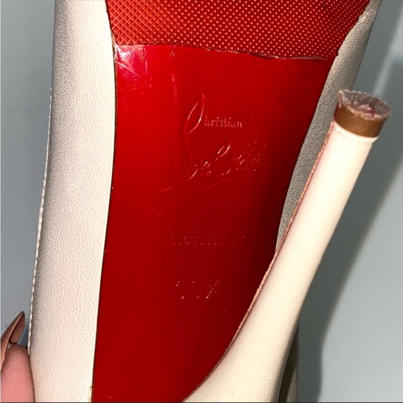 COPY - Christian Louboutin Tucsy 120 Nude Glitter Heels! - Picture 5 of 6